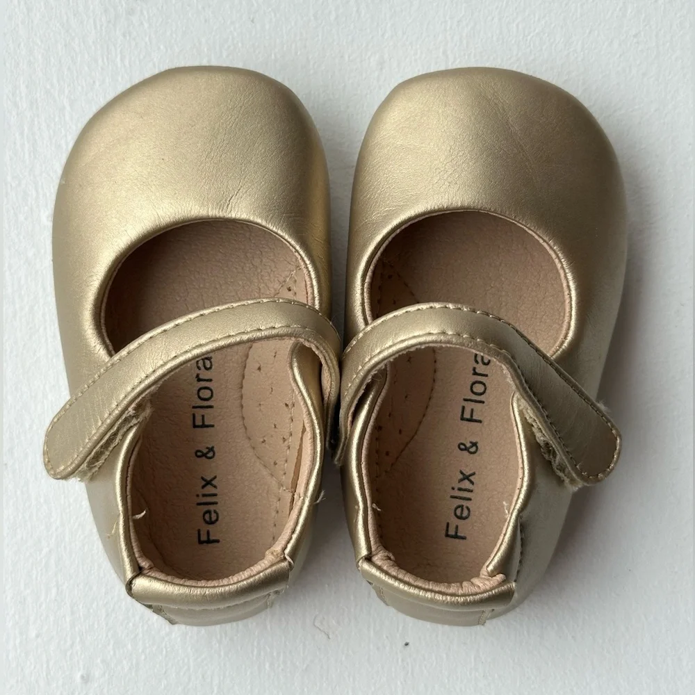 Felix & Flora Soft Sole Moccasins Baby Shoes size 19 / 3